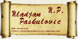 Mlađan Paskulović vizit kartica